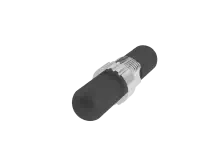 Adaptateur fibre optique ST - Bouchons anti-poussière installés