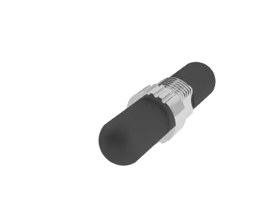 Adaptateur fibre optique ST - Bouchons anti-poussière installés