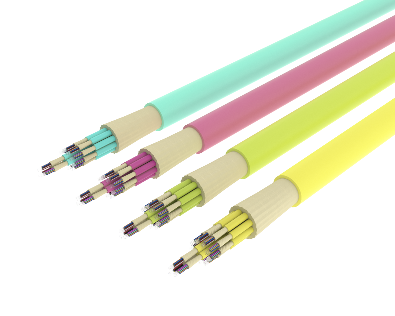 Câble SlimCORE™ 144F - Monomode, Jaune