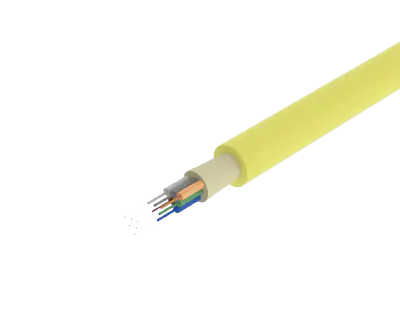 TightBEND™ 6 Fibre Indoor/Outdoor Tight Buffered Cable, Single Mode, Yellow