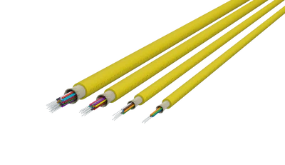 TightBEND™ 4–24 Fibre Indoor/Outdoor Tight Buffered Cable, Single Mode, Yellow