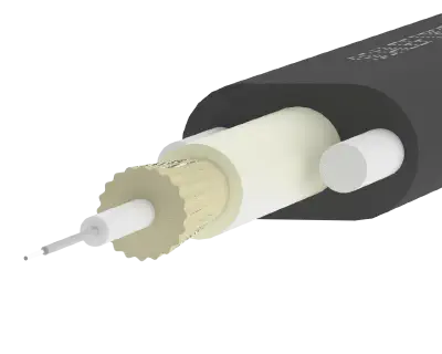 EasyDROP™ 1F Cable – Dielectric, Close Up