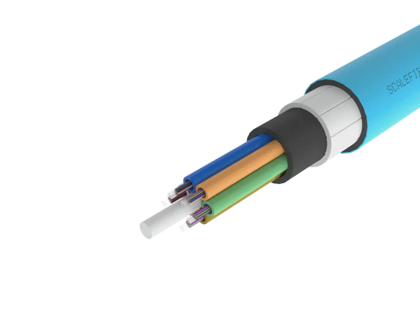 
Câble à fibre optique extérieur à tube libre armé haute résistance HS1 –
gaine PE/NY, 72, 96 et 144 fibres