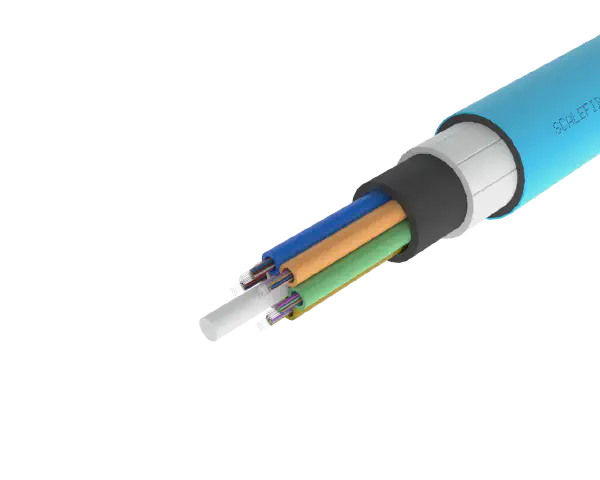 


Câble à fibre optique extérieur à tube libre blindé haute résistance HS1 –

gaine PE/NY, 72, 96 et 144 fibres