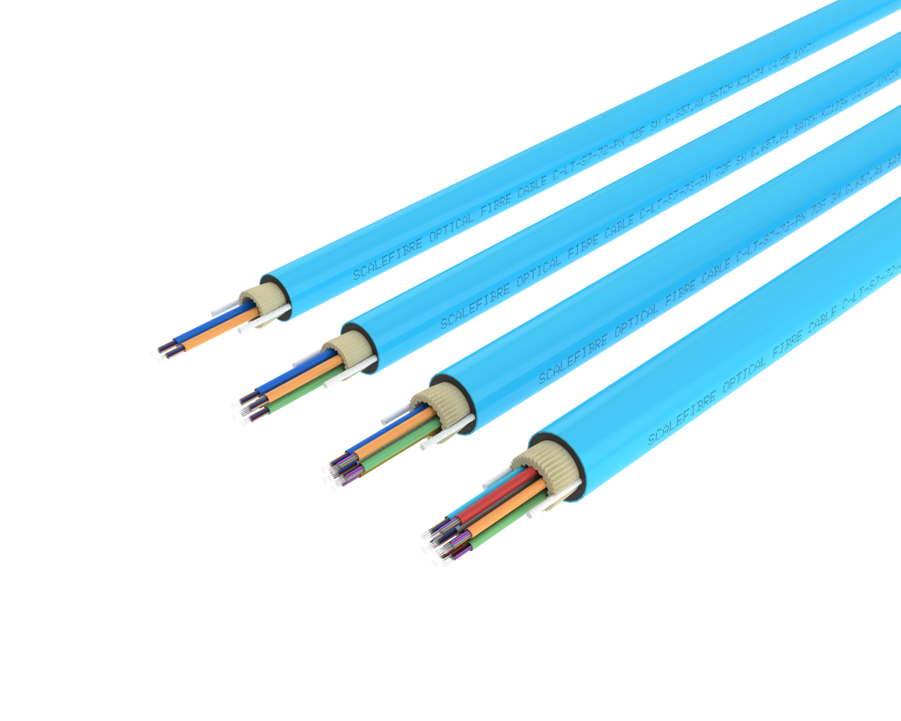 Câble à fibre optique extérieur à tube libre micro-câble – 96 fibres
