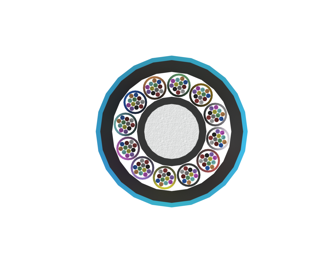 144F Mini Loose Tube Optical Fibre Cable