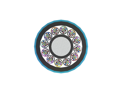 144F Mini Loose Tube Optical Fibre Cable, Cross Section