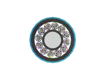 144F Mini Loose Tube Optical Fibre Cable, Cross Section