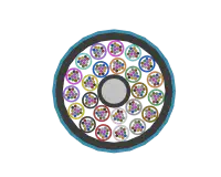288F Mini Loose Tube Optical Fibre Cable, Cross Section