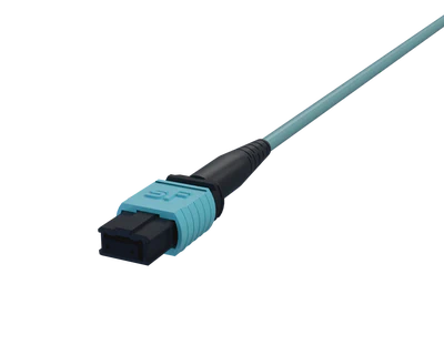 12 Fibre OM4 Multi Mode MPO Connectors, Aqua