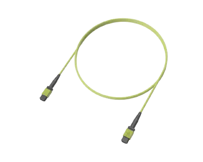 12 Fibre OM5 Multi Mode MPO(12F) Trunk, Lime Green