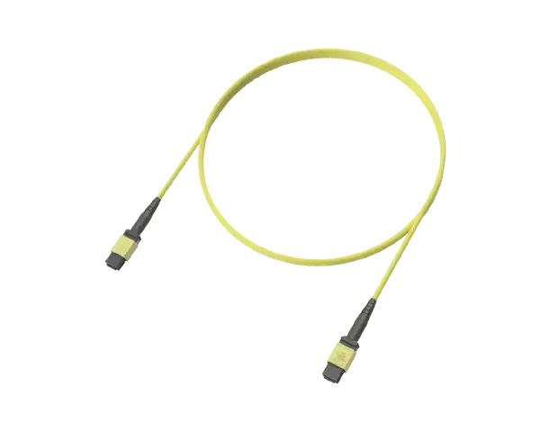 Trunk 12 fibres monomodes MPO (12F), jaune