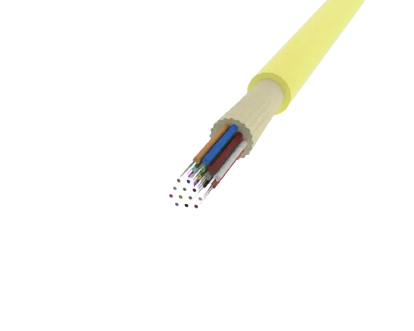 Trunk 12 fibres monomodes MPO (12F), jaune