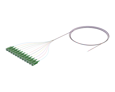 Pigtail optique à ruban flexible, 12 fibres, SC/APC