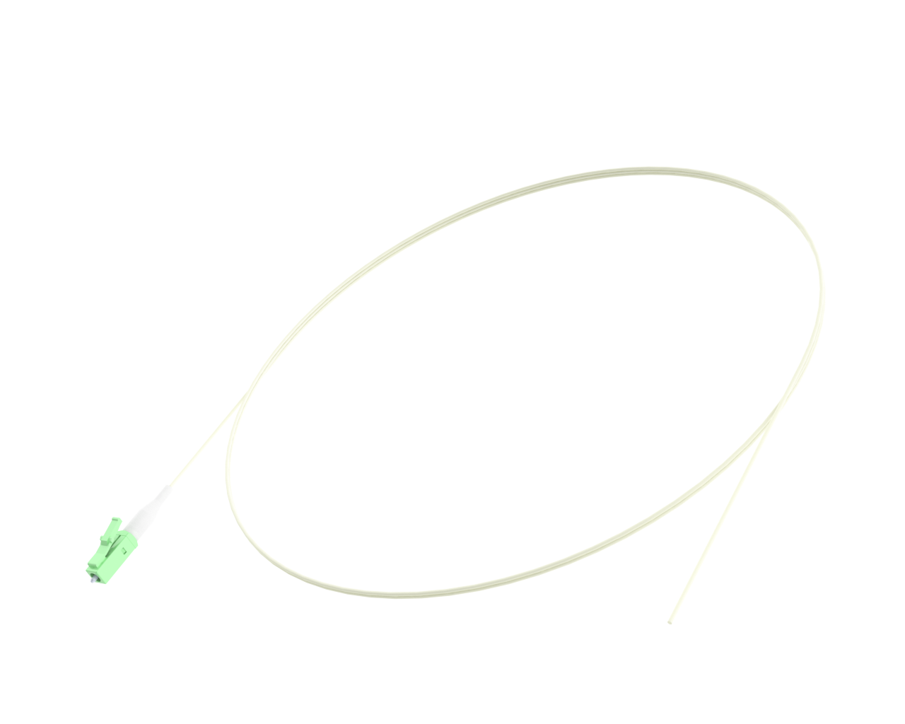 Single-mode Optical Pigtail, LC/APC, White
