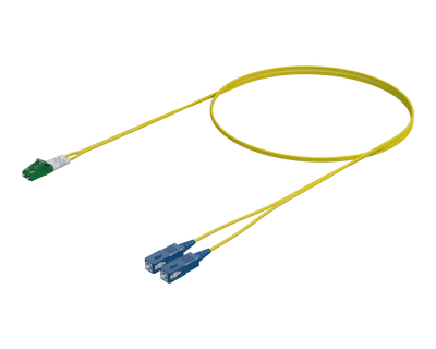 Single-mode Duplex Patch Cord - LC/APC to SC/UPC