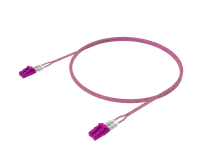 OM4 Duplex Patch Cord - LC/UPC to LC/UPC, Erika Violet