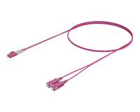 OM4 Duplex Patch Cord - SC-LC, Erika Violet