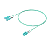 OM4 Duplex Patch Cord - SC-LC, Aqua