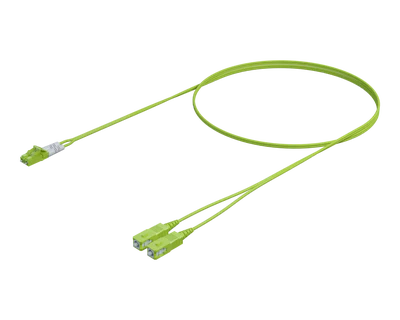 OM5 Duplex Patch Cord - LC/UPC to SC/UPC