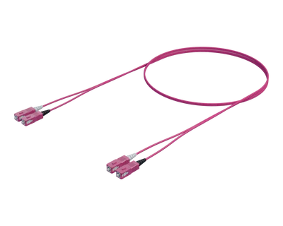 OM4 Duplex Patch Cord - SC-SC, Erika Violet