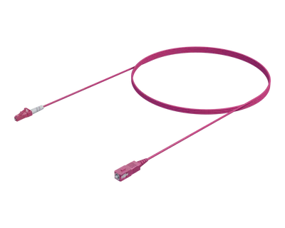 OM4 Simplex Patch Cord - LC/UPC to SC/UPC, Erika Violet