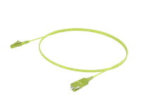 OM5 Simplex Patch Cord - LC/UPC to SC/UPC, Lime Green