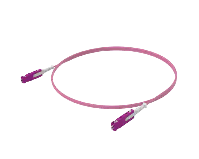 OM4 Single Cord Duplex Patch Cord - SN®/UPC to SN®/UPC, Erika Violet