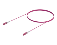 OM4 Single Cord Duplex Patch Cord - SN®/UPC to SN®/UPC, Erika Violet