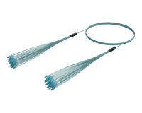LC/UPC Micro Cable Assembly, 24-Fibre, OM4 Aqua