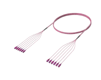 SC/UPC-SC/UPC Pre-Terminated Fibre Cable Assembly, OM4, Erika Violet