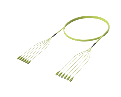 SC/UPC-SC/UPC Pre-Terminated Fibre Cable Assembly, OM5, Lime Green